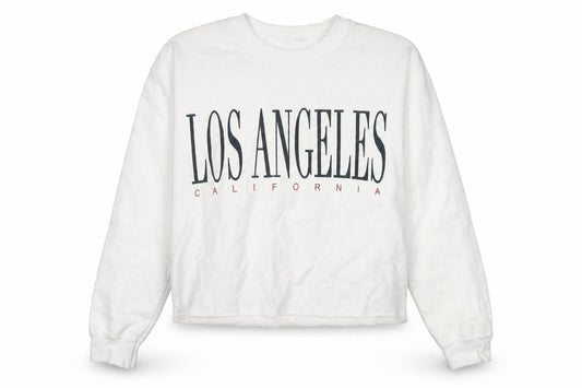 Miss Selfridge Womens White   Pullover Sweatshirt Size S  - slogan