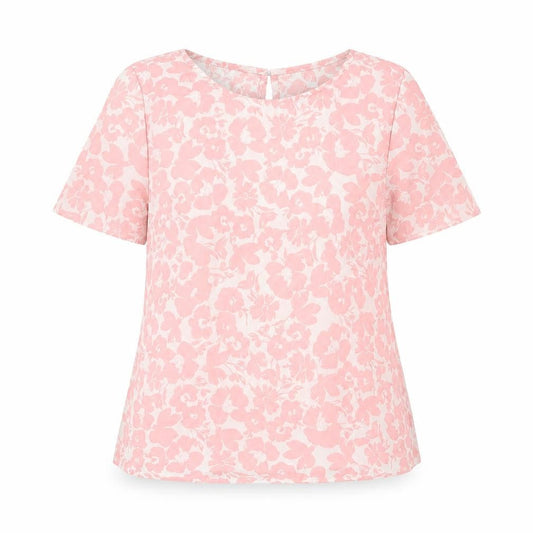 New Look Womens Pink Floral  Tunic Blouse Size 8