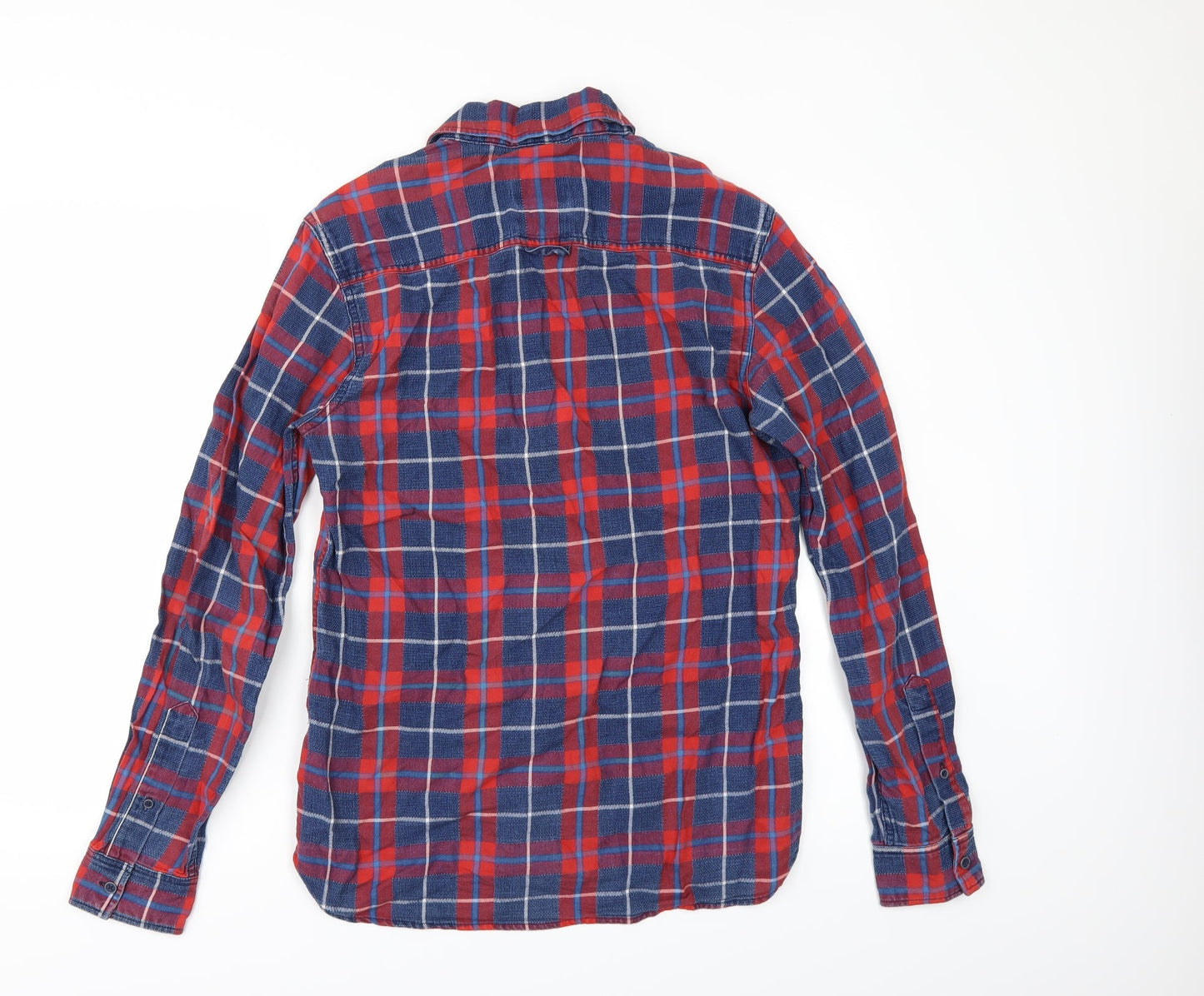 Preworn Mens Multicoloured Check   Button-Up Size S