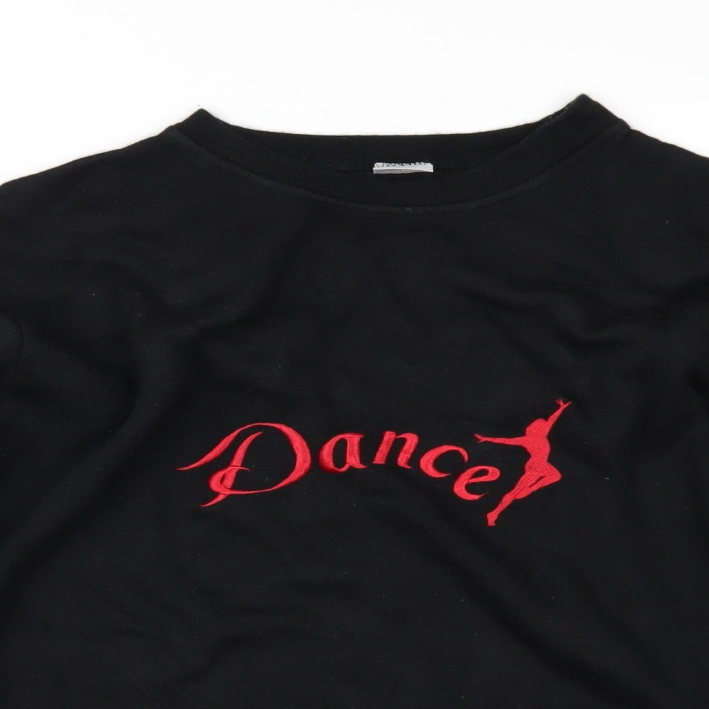 origenarts Womens Black   Pullover Sweatshirt Size M