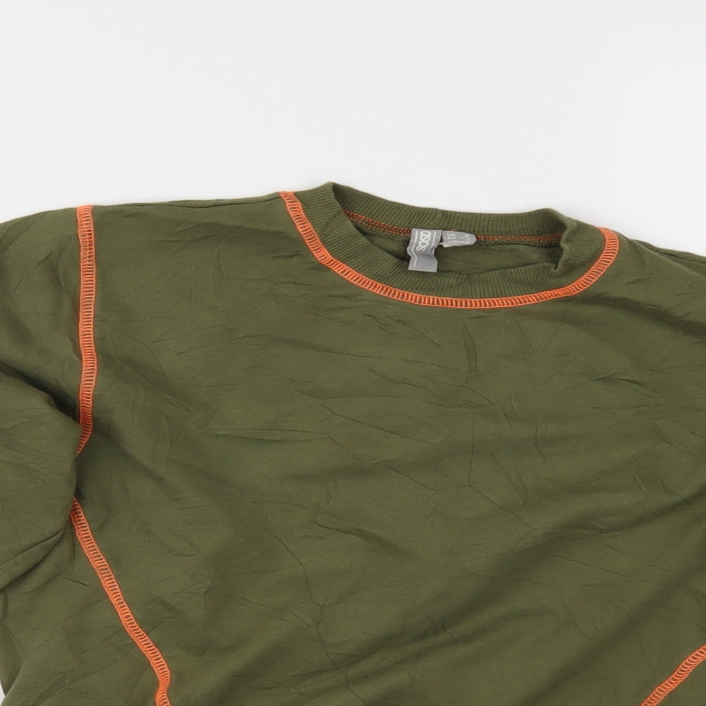 ASOS Womens Green   Pullover Sweatshirt Size 6