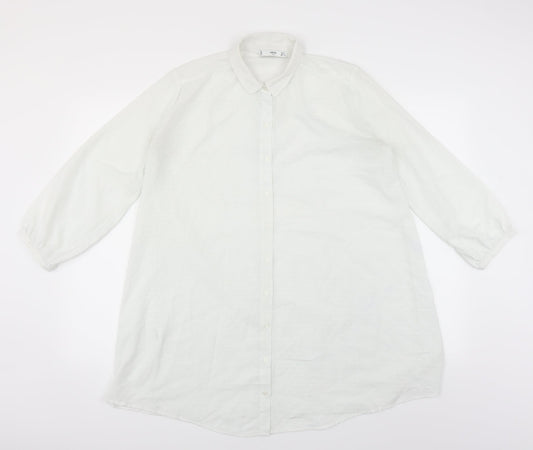 MNG Womens White   Basic Blouse Size S
