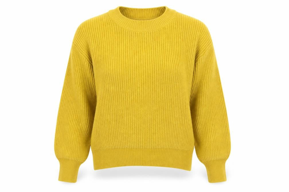H&M Womens Yellow   Pullover Jumper Size M