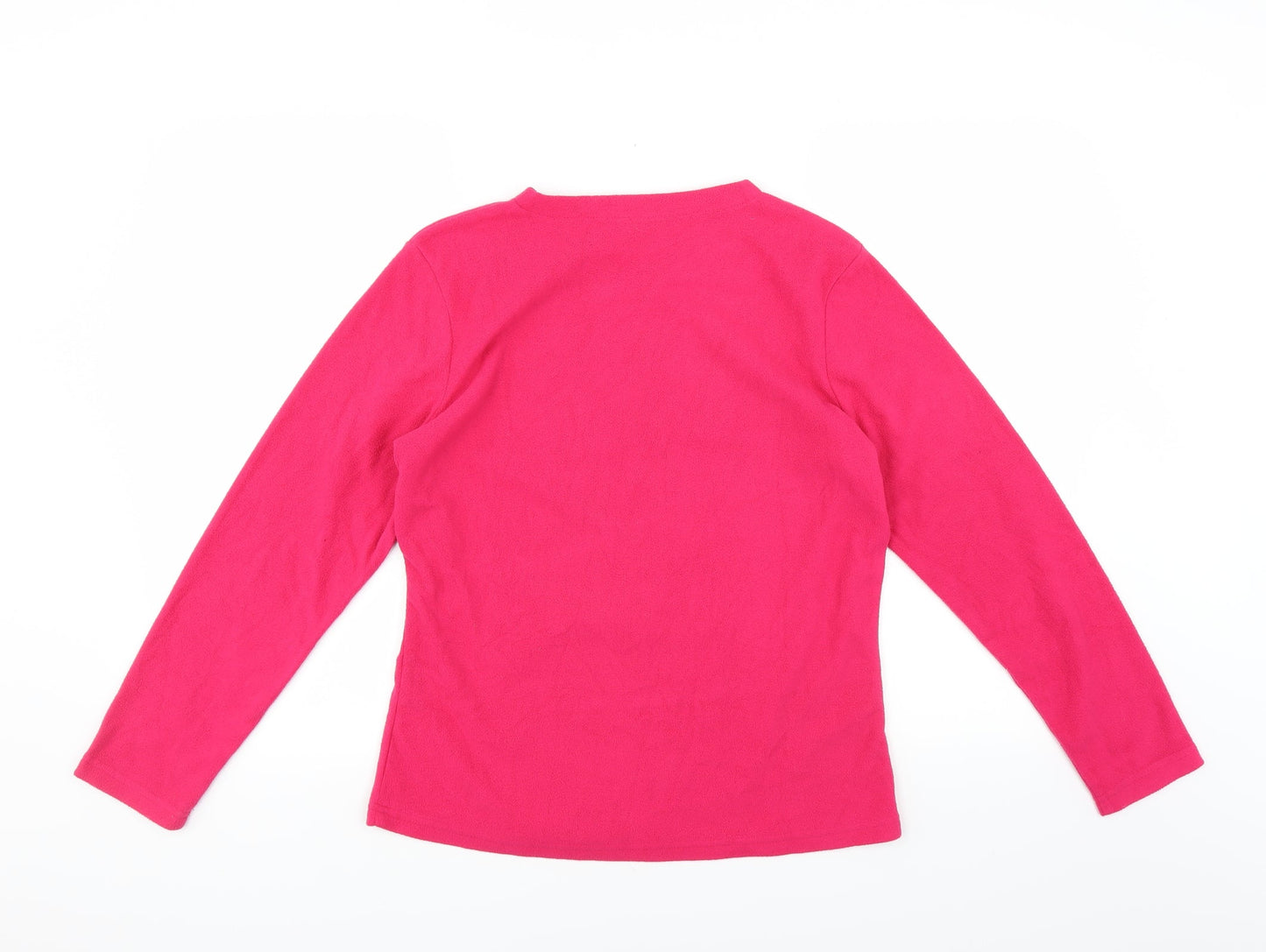 George Womens Pink Solid  Top Pyjama Top Size 8