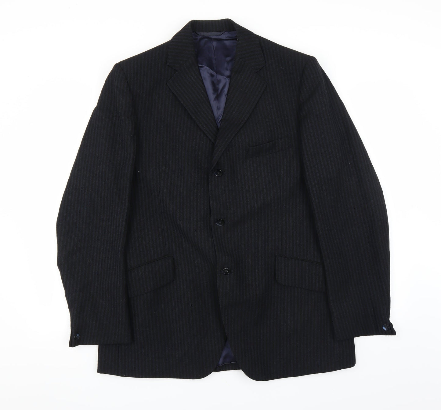 Jackson The Tailor Mens Blue Striped  Jacket Suit Jacket Size 40