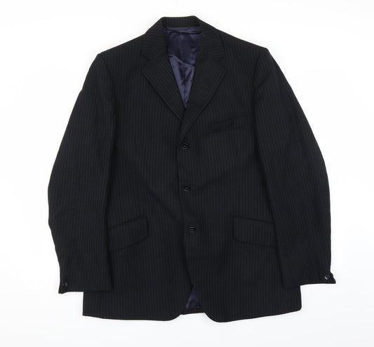 Jackson The Tailor Mens Blue Striped  Jacket Suit Jacket Size 40