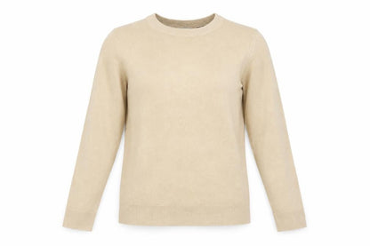 Front view of Dorothy Perkins women’s beige jumper, size UK 8