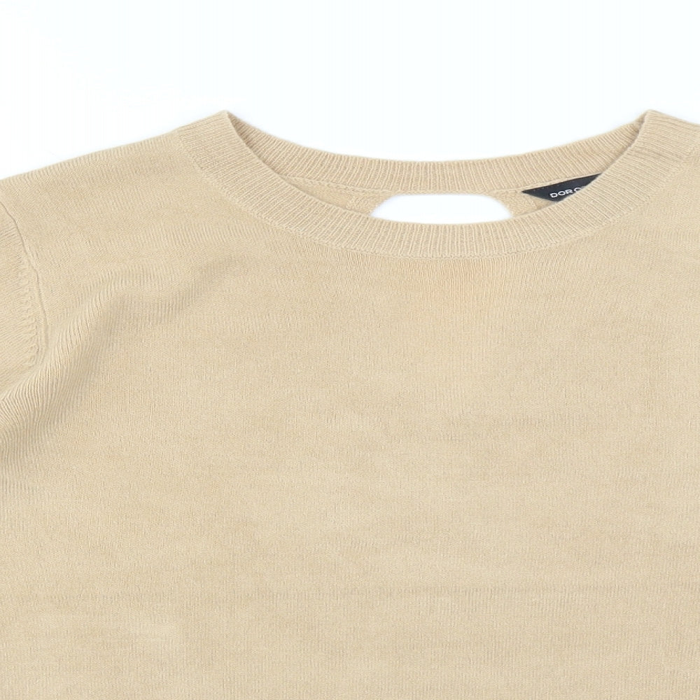 Dorothy Perkins Womens Beige   Pullover Jumper Size 8