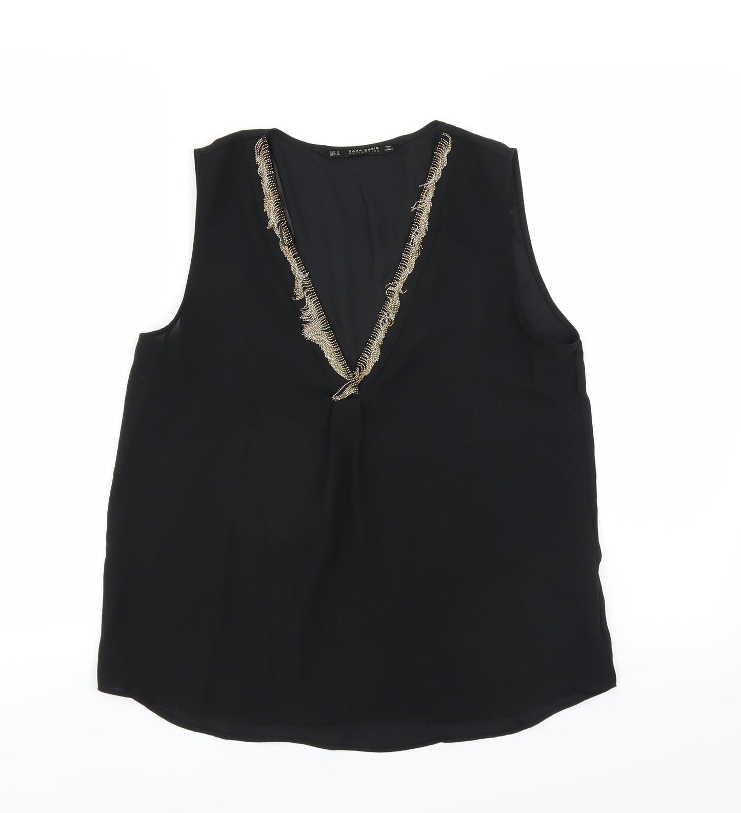 Zara Womens Black   Basic Blouse Size S