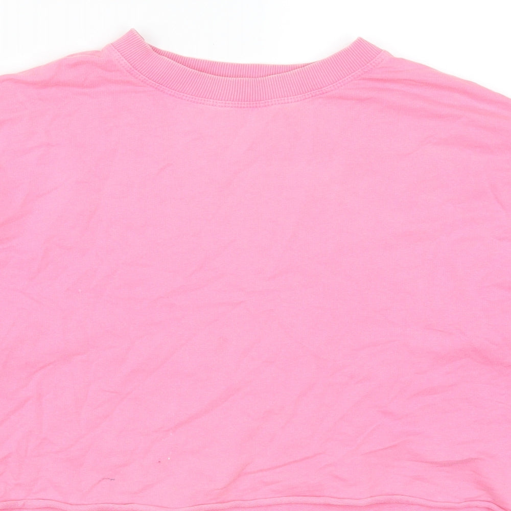 Pull & Bear Womens Pink   Pullover Sweatshirt Size S