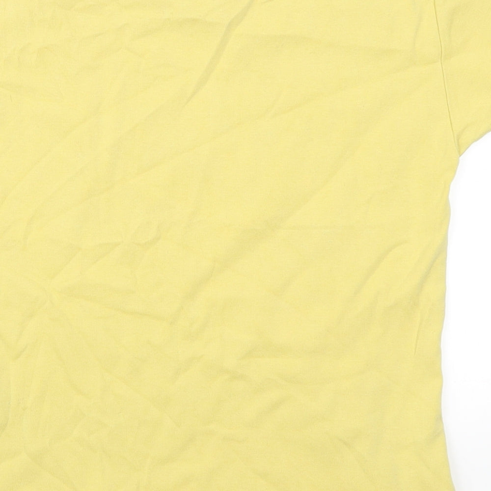 Lee Cooper Womens Yellow   Basic T-Shirt Size S  - Dragonfly Island