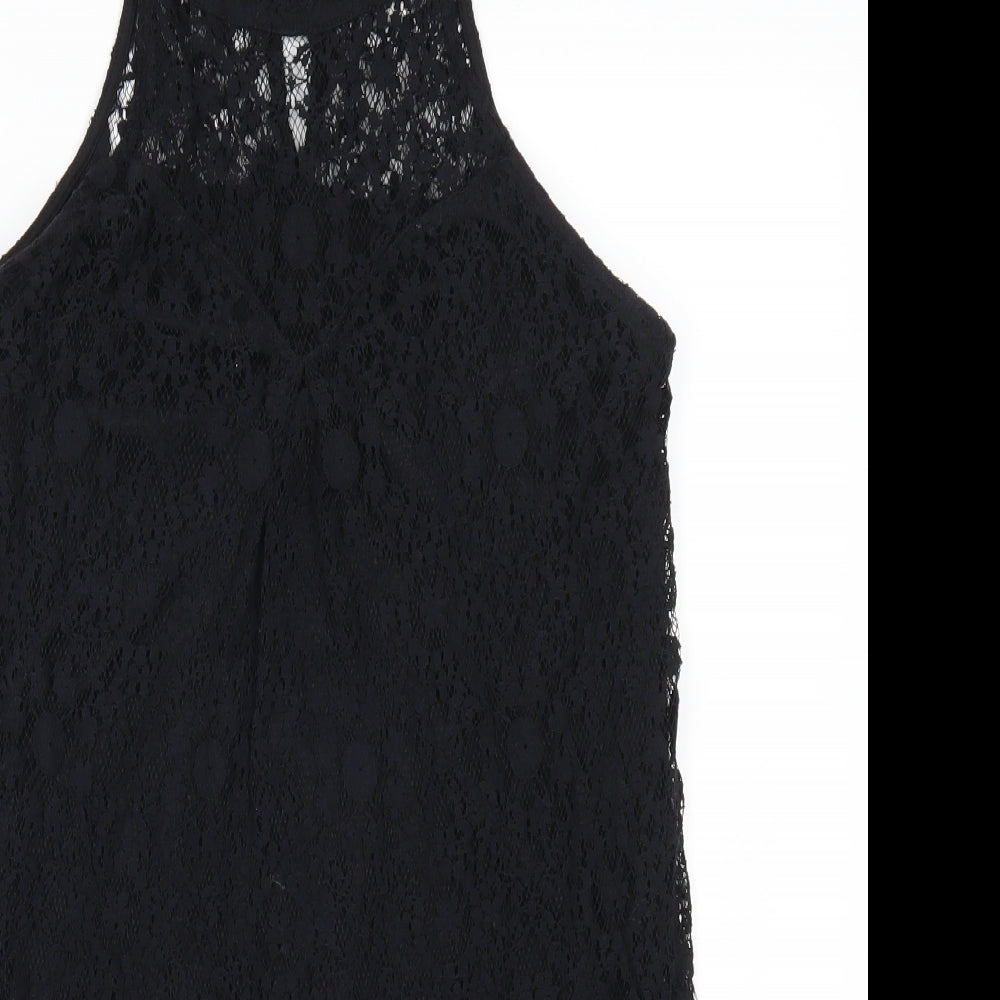 Monteau Womens Black  Lace Mini  Size S