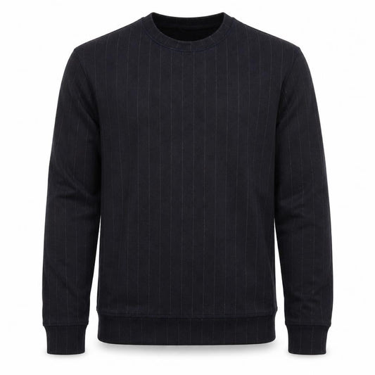 H&M Mens Blue Striped  Pullover Sweatshirt Size XS