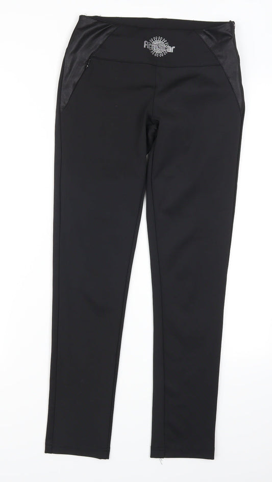 Armstar Womens Black   Trousers  Size S L27 in