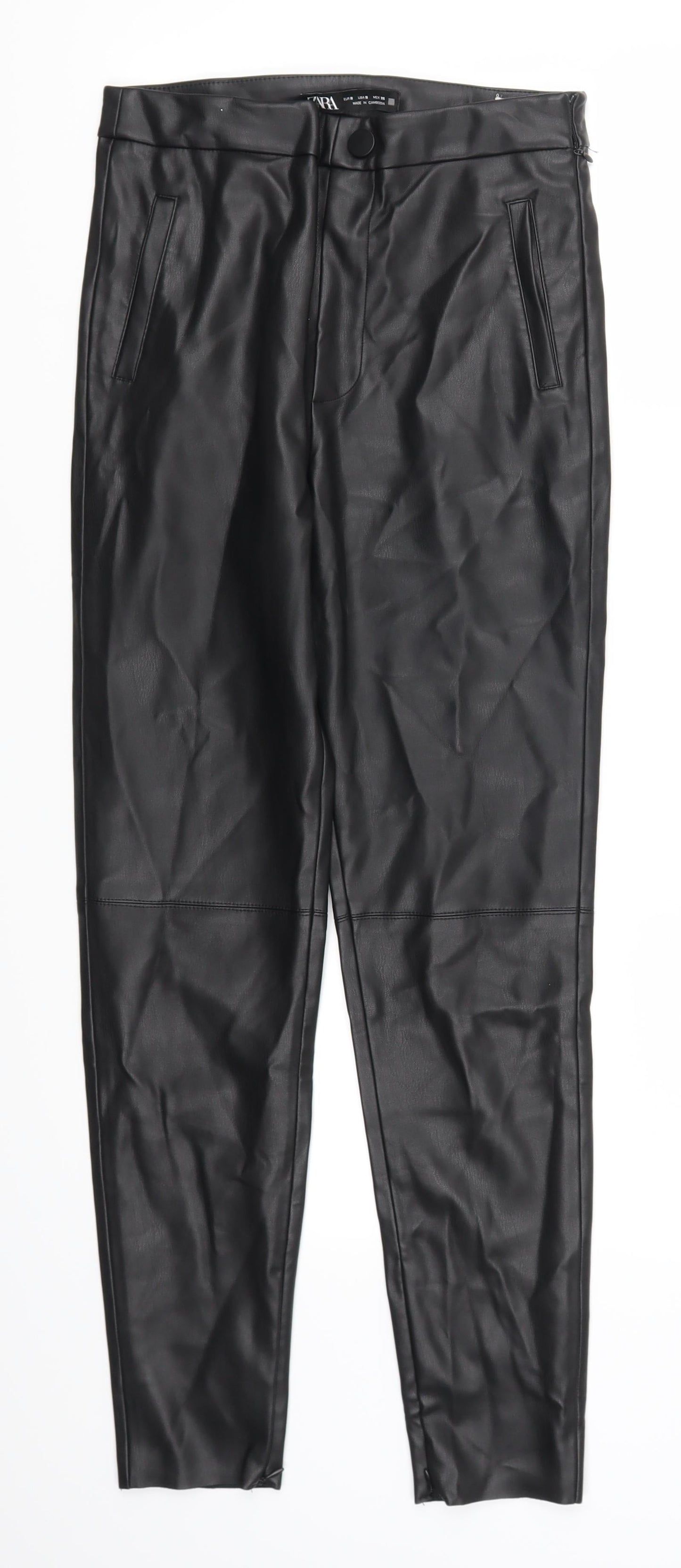 Zara Womens Black   Trousers  Size S L27 in