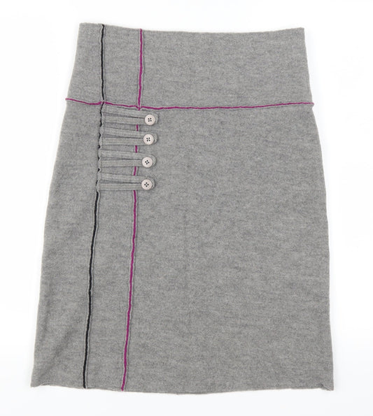 Preworn Womens Grey   Straight & Pencil Skirt Size 29 in