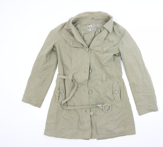 Per Una Womens Green   Overcoat Coat Size 10