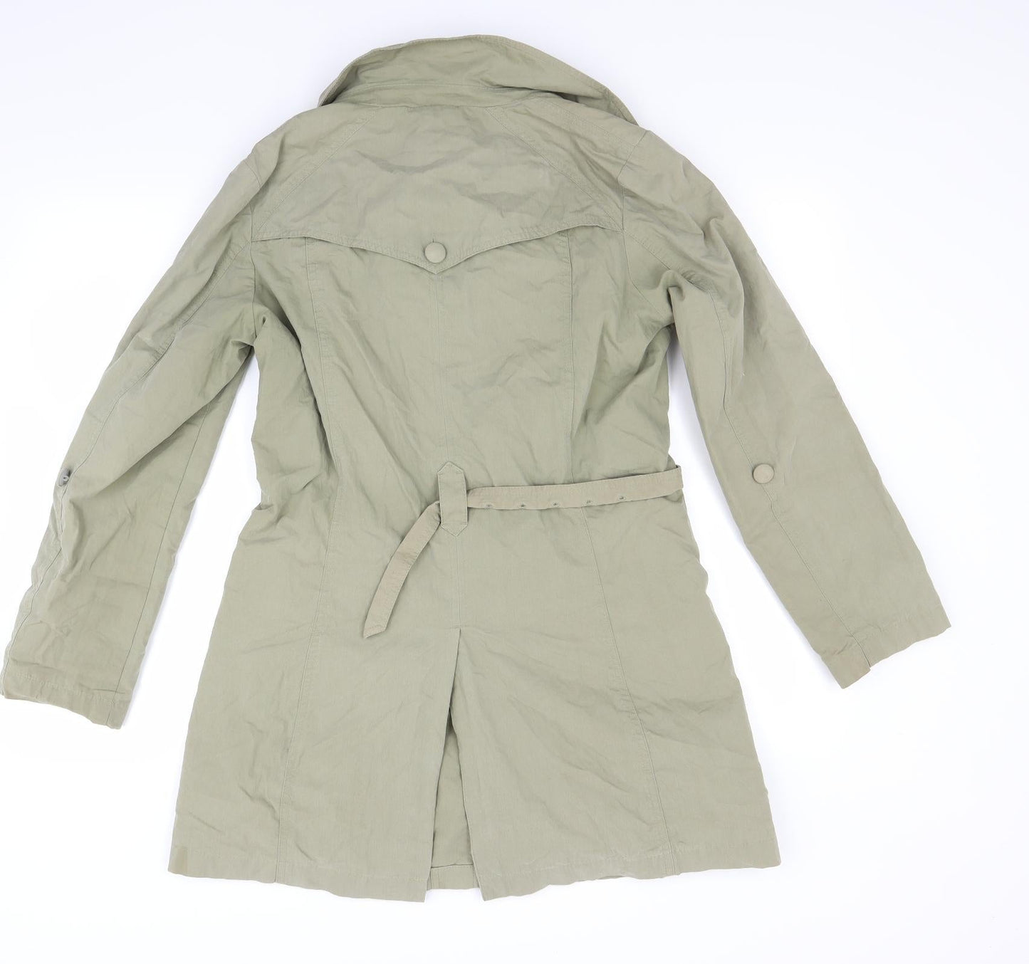 Per Una Womens Green   Overcoat Coat Size 10