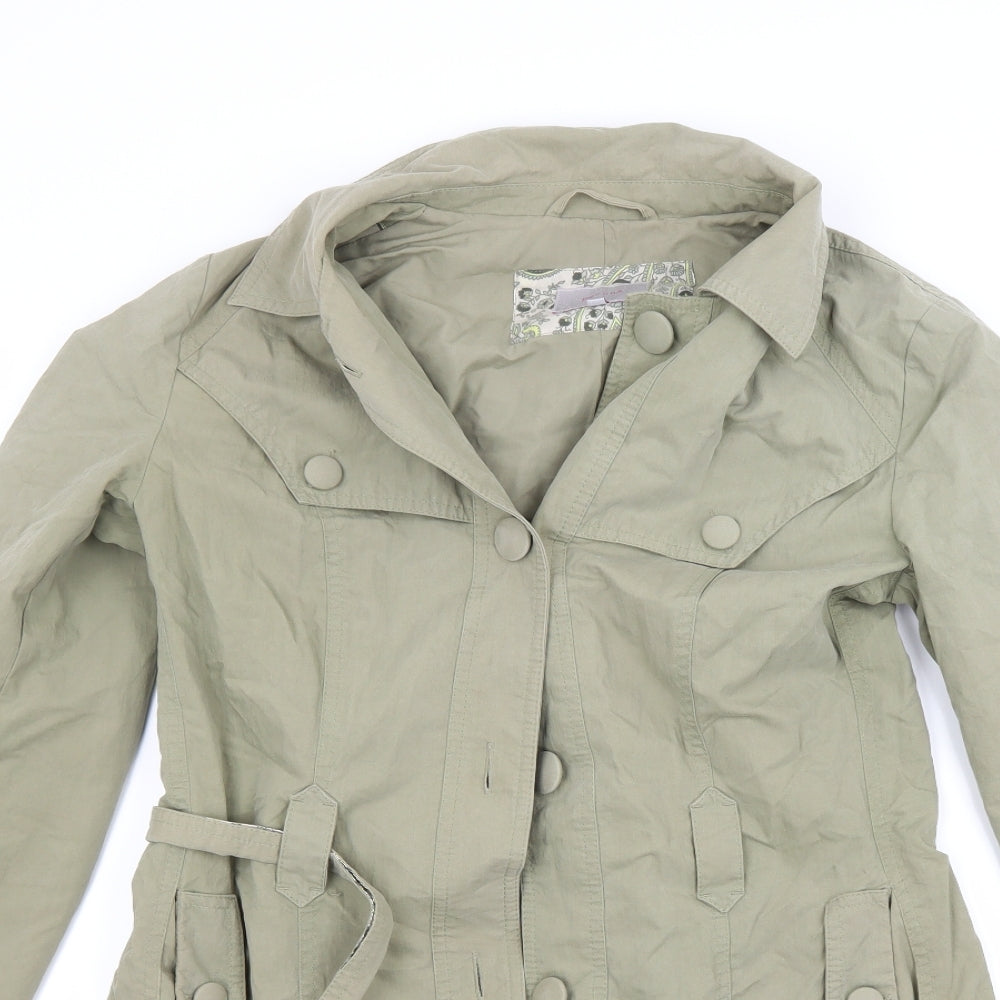 Per Una Womens Green   Overcoat Coat Size 10