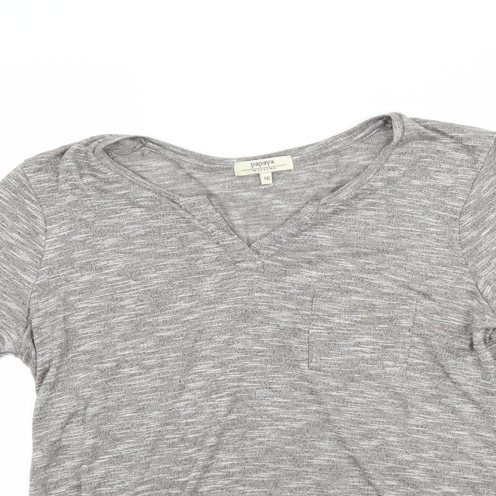 Papaya Womens Grey   Pullover Jumper Size 16