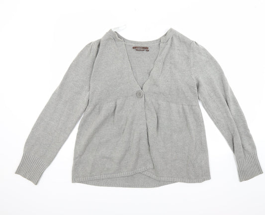 To the Max Womens Grey   Cardigan Jumper Size M