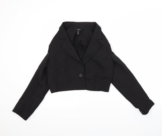 FOREVER 21 Womens Black   Jacket  Size M  - Crop