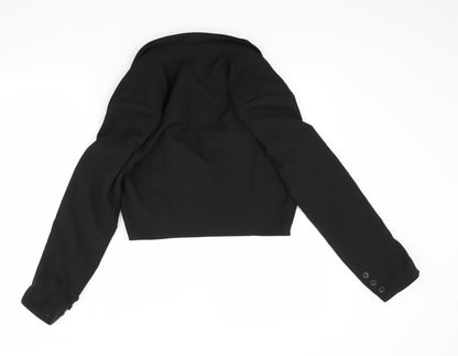 Back view of Forever 21 women’s black jacket, size M, - crop