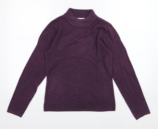 Matalan Womens Purple  Knit Pullover Jumper Size 10