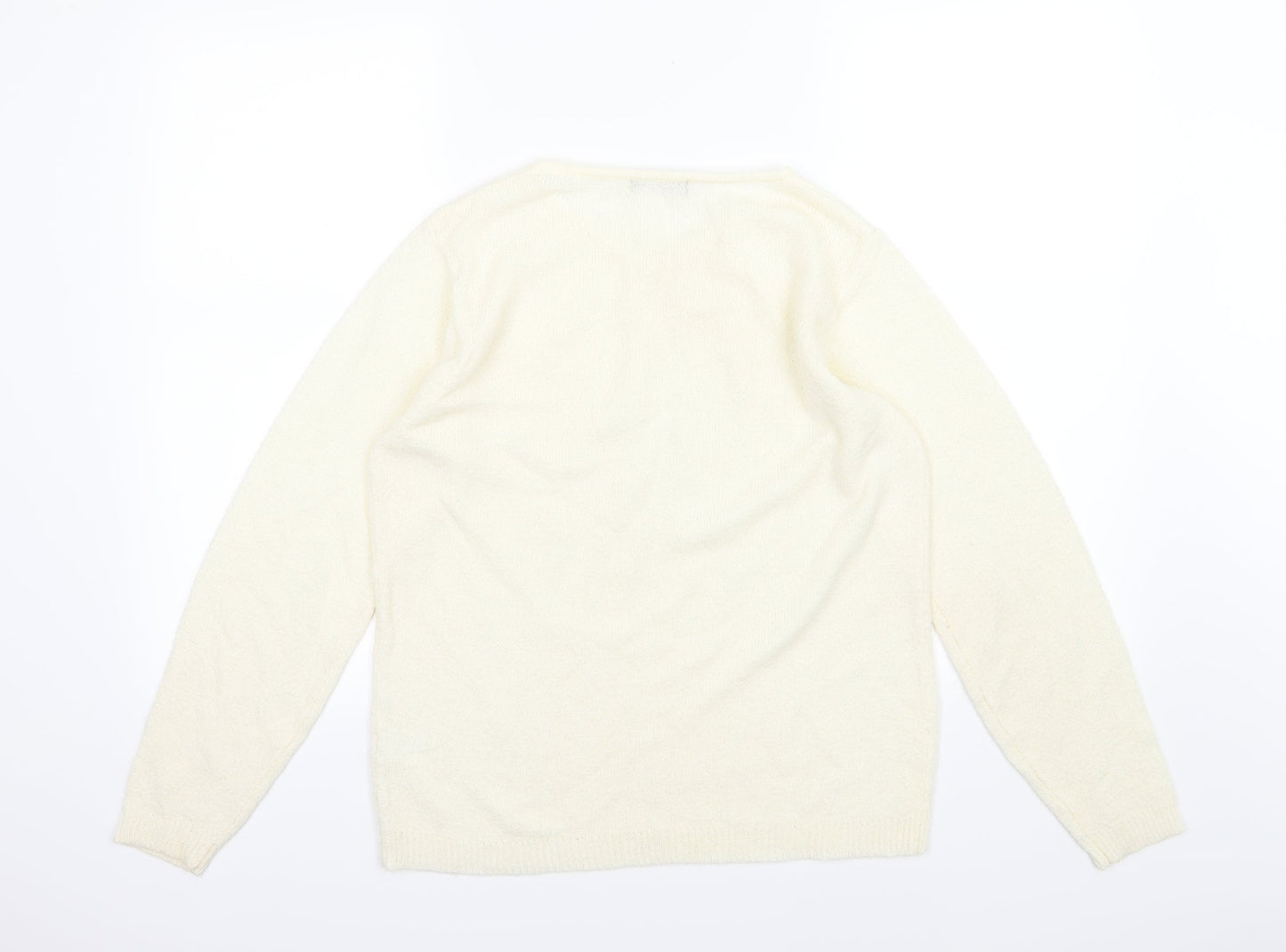 Bonmarché Womens Ivory  Knit Pullover Jumper Size S