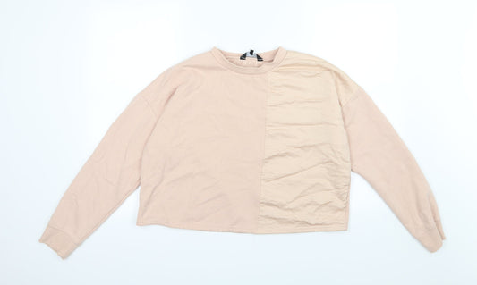 New Look Womens Pink  Jersey Pullover Sweatshirt Size 16