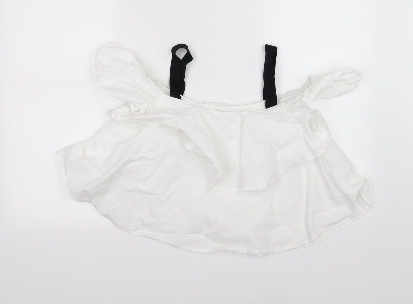 Zara Womens White  Woven Basic Blouse Size XS