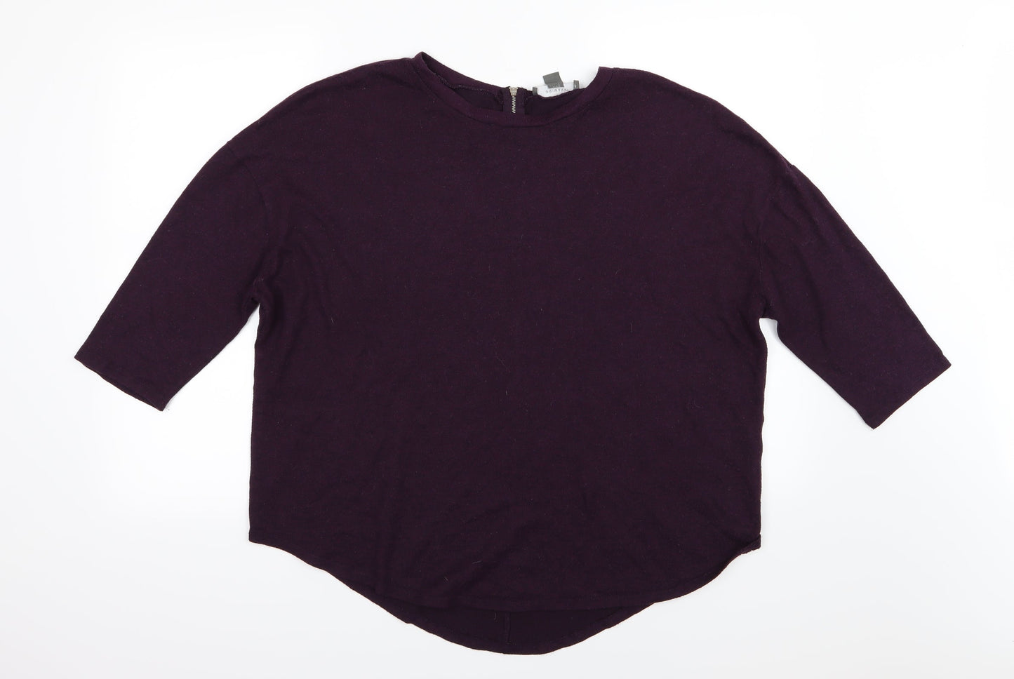 Primark Womens Purple  Knit Pullover Jumper Size L