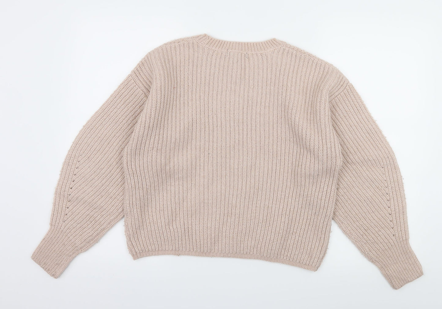 New Look Womens Pink  Knit Pullover Jumper Size S