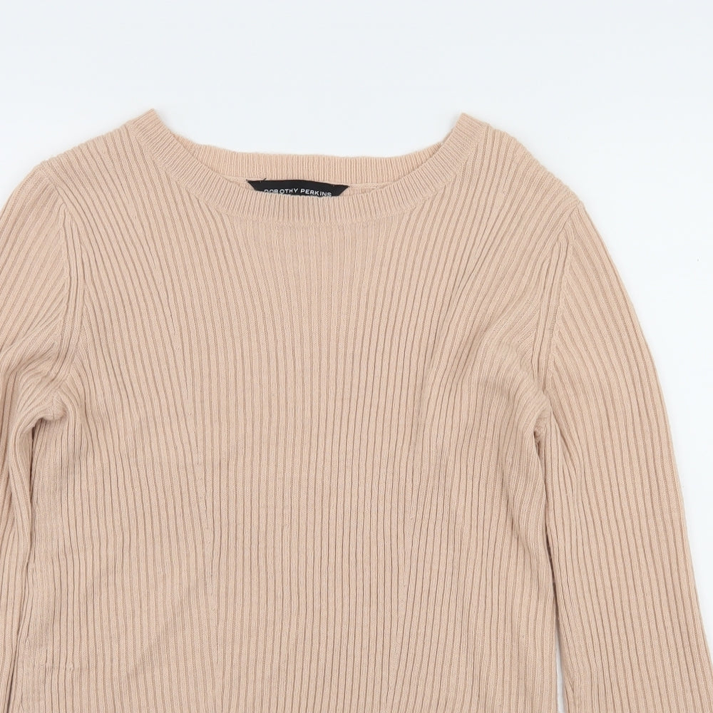 Dorothy Perkins Womens Pink  Knit Pullover Jumper Size 8