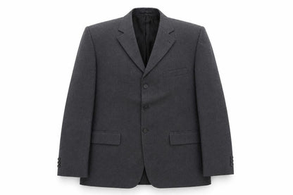 Front view of F&F men’s grey jacket suit jacket, size L