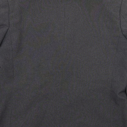 Brand and care label for F&F men’s grey jacket suit jacket, size L