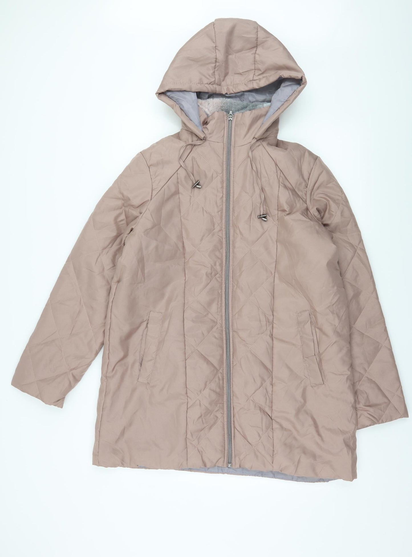 Anne De Lancay Womens Pink   Parka Coat Size S