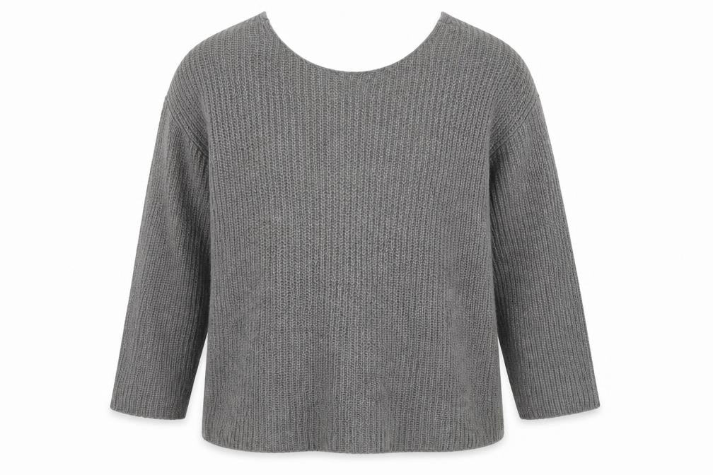 H&M Womens Grey  Knit Pullover Jumper Size L