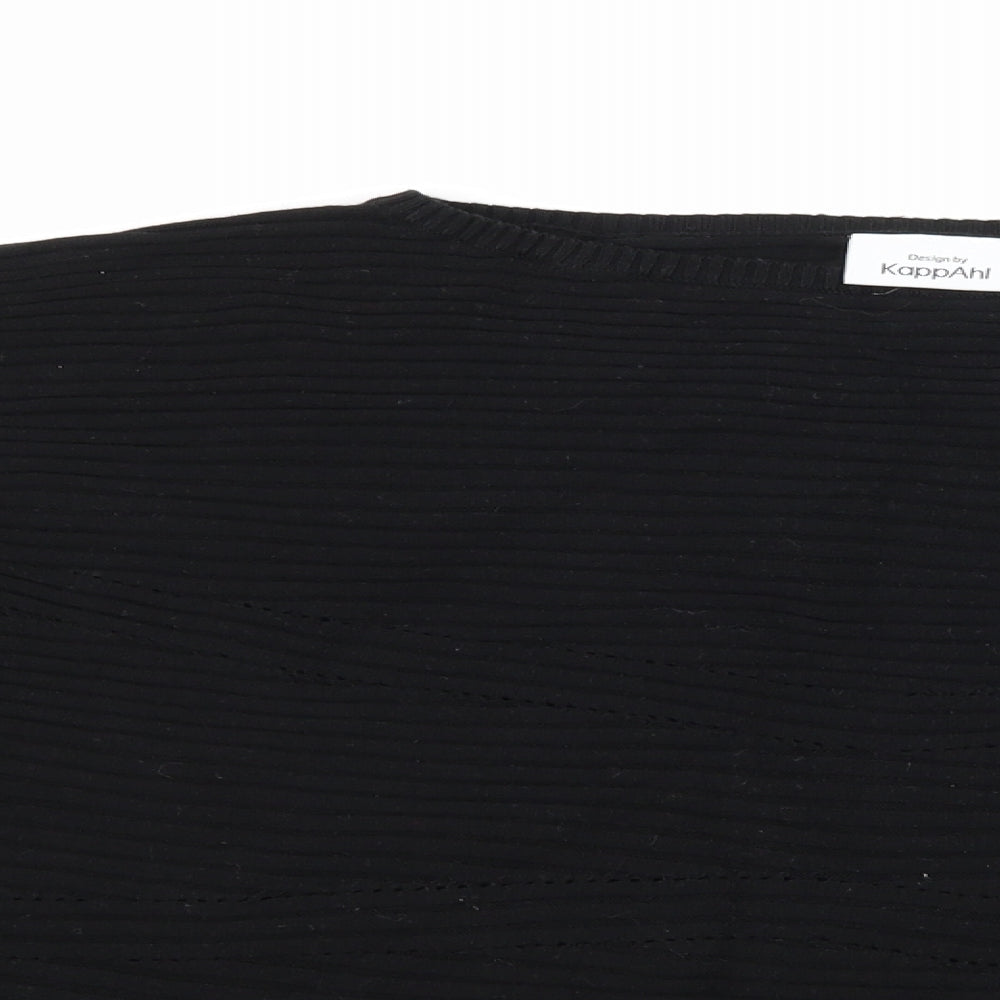 KappAhl Womens Black  Knit Pullover Jumper Size M