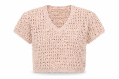 Front view of Next women’s pink knit jumper, size L