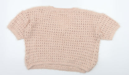 Back view of Next women’s pink knit jumper, size L