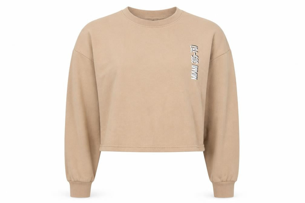New Look Girls Beige Striped Jersey Pullover Sweatshirt Size 14-15 Years  - Miami