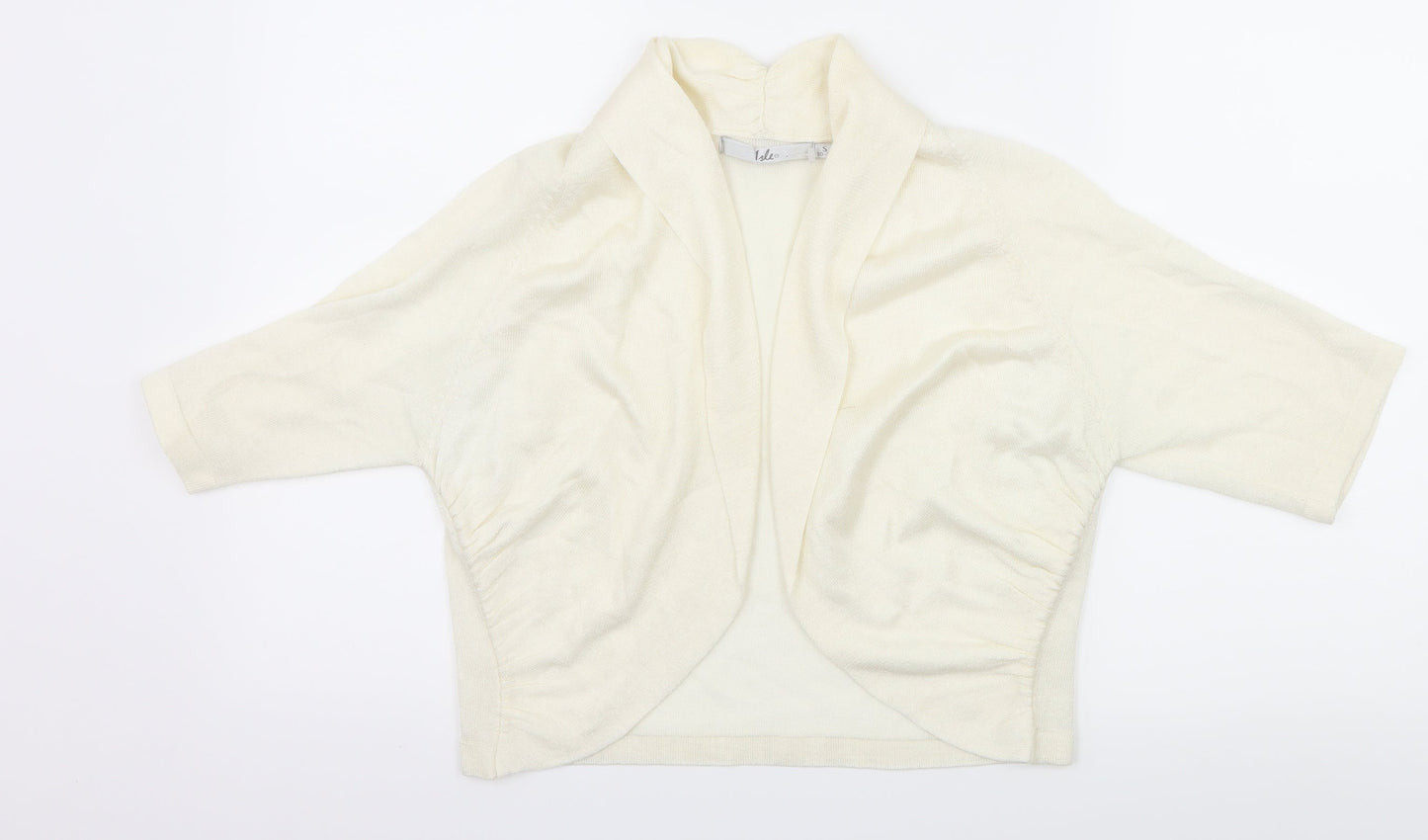 Isle Womens Ivory  Knit Shrug Jumper Size 10