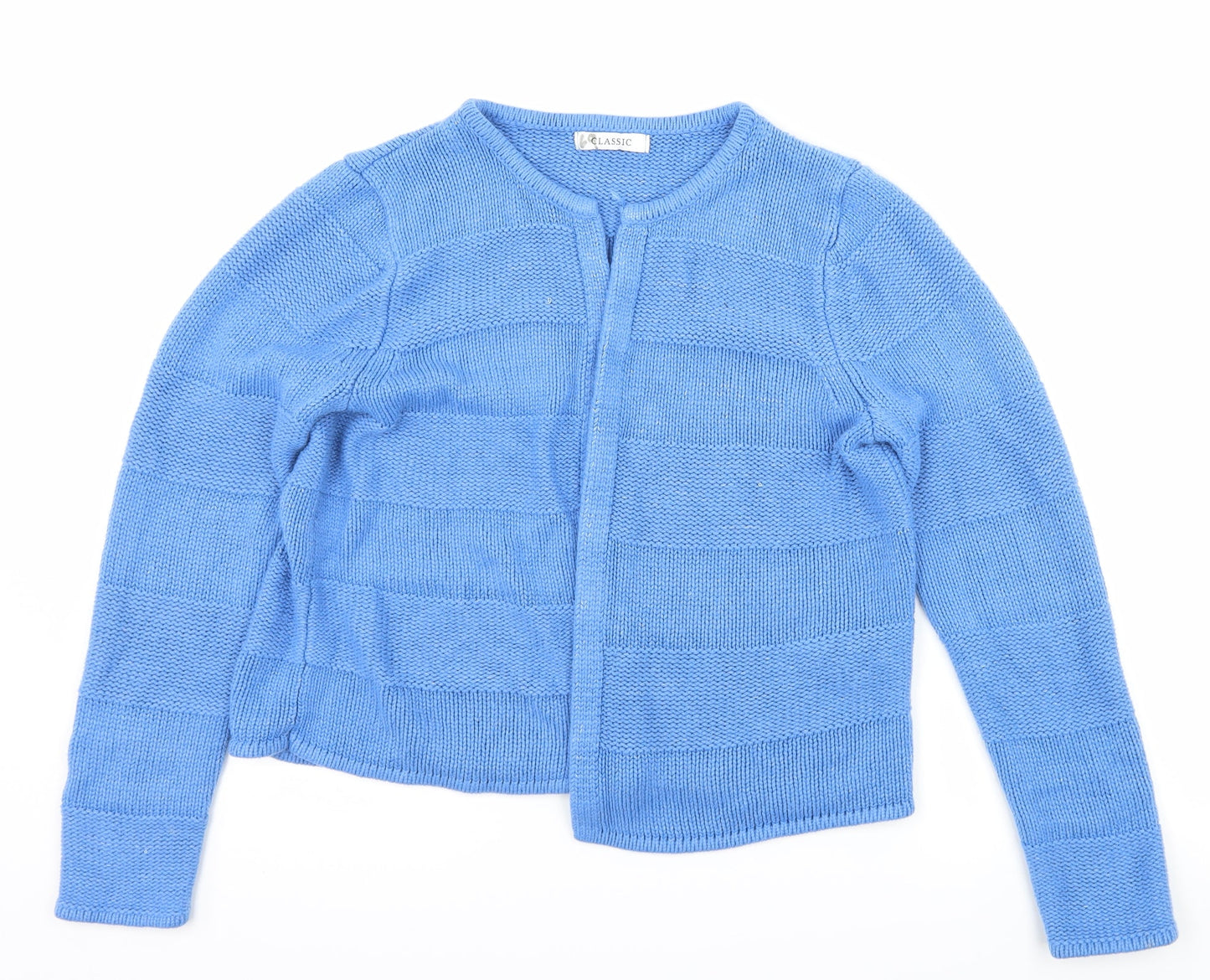 Marks and Spencer Womens Blue  Knit Cardigan Jumper Size 14