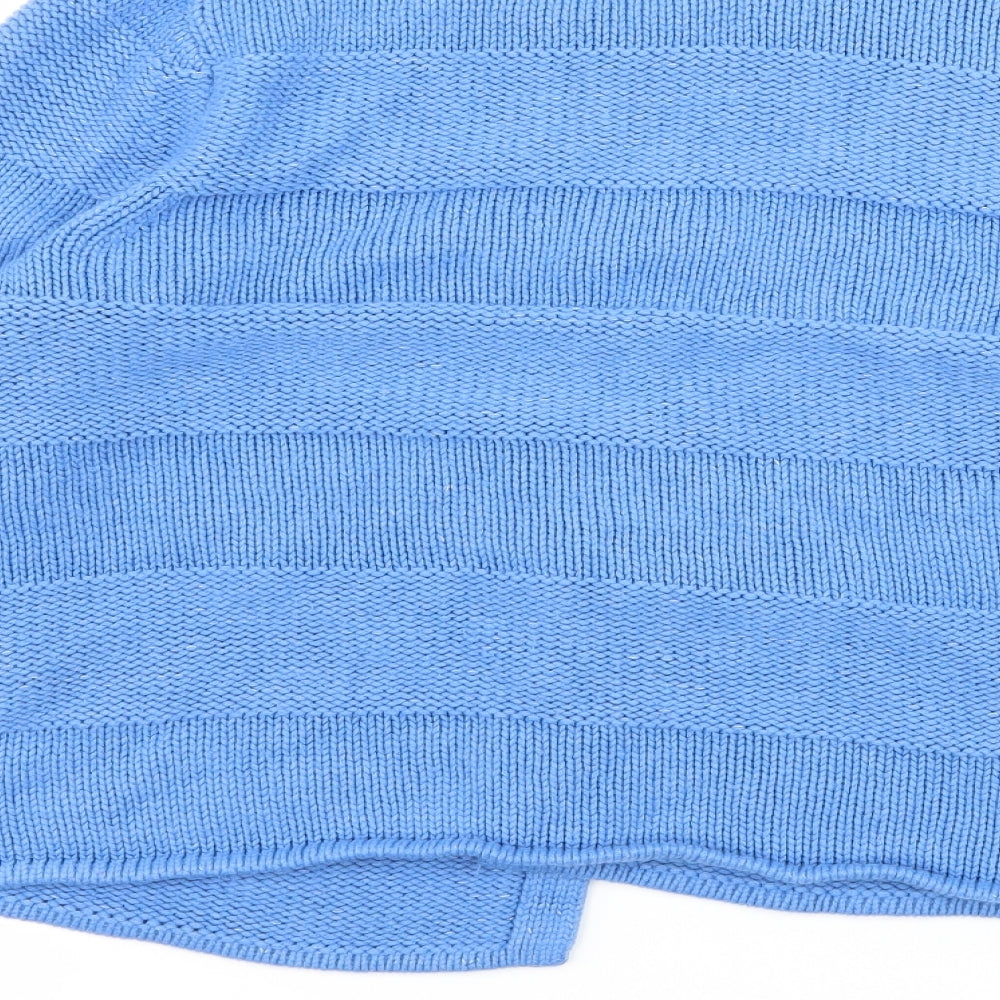 Marks and Spencer Womens Blue  Knit Cardigan Jumper Size 14