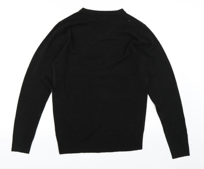 Back view of Matalan men’s black jumper, size S
