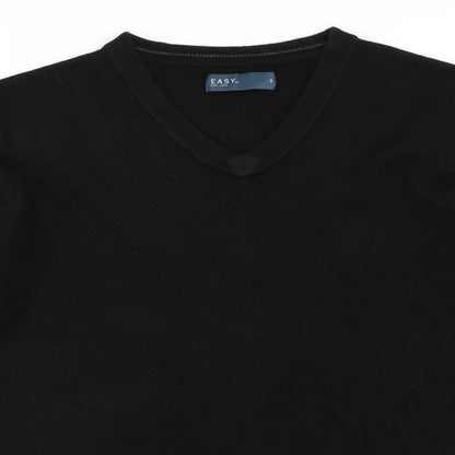 Close-up detail of Matalan men’s black jumper, size S