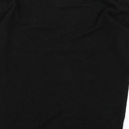 Brand and care label for Matalan men’s black jumper, size S