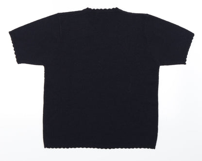 Back view of Berkertex women’s blue jumper, size UK 14