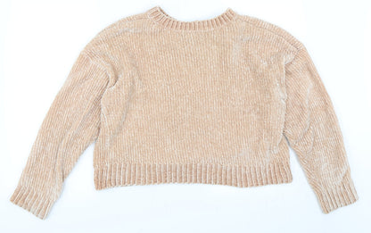 Back view of New Look women’s beige jumper, size L